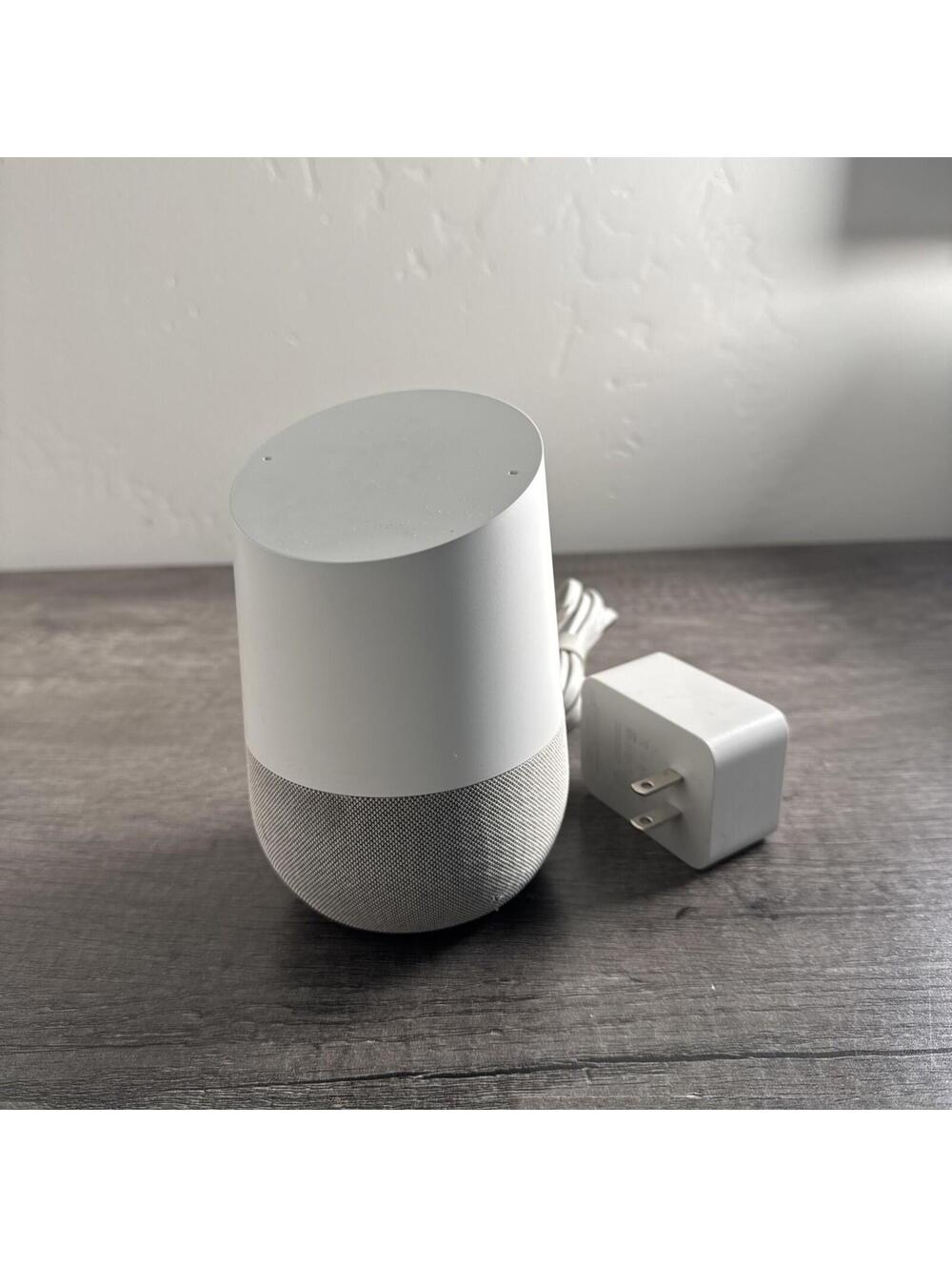 Google Home Smart Speaker with Voice Assistant - White WITH CORD